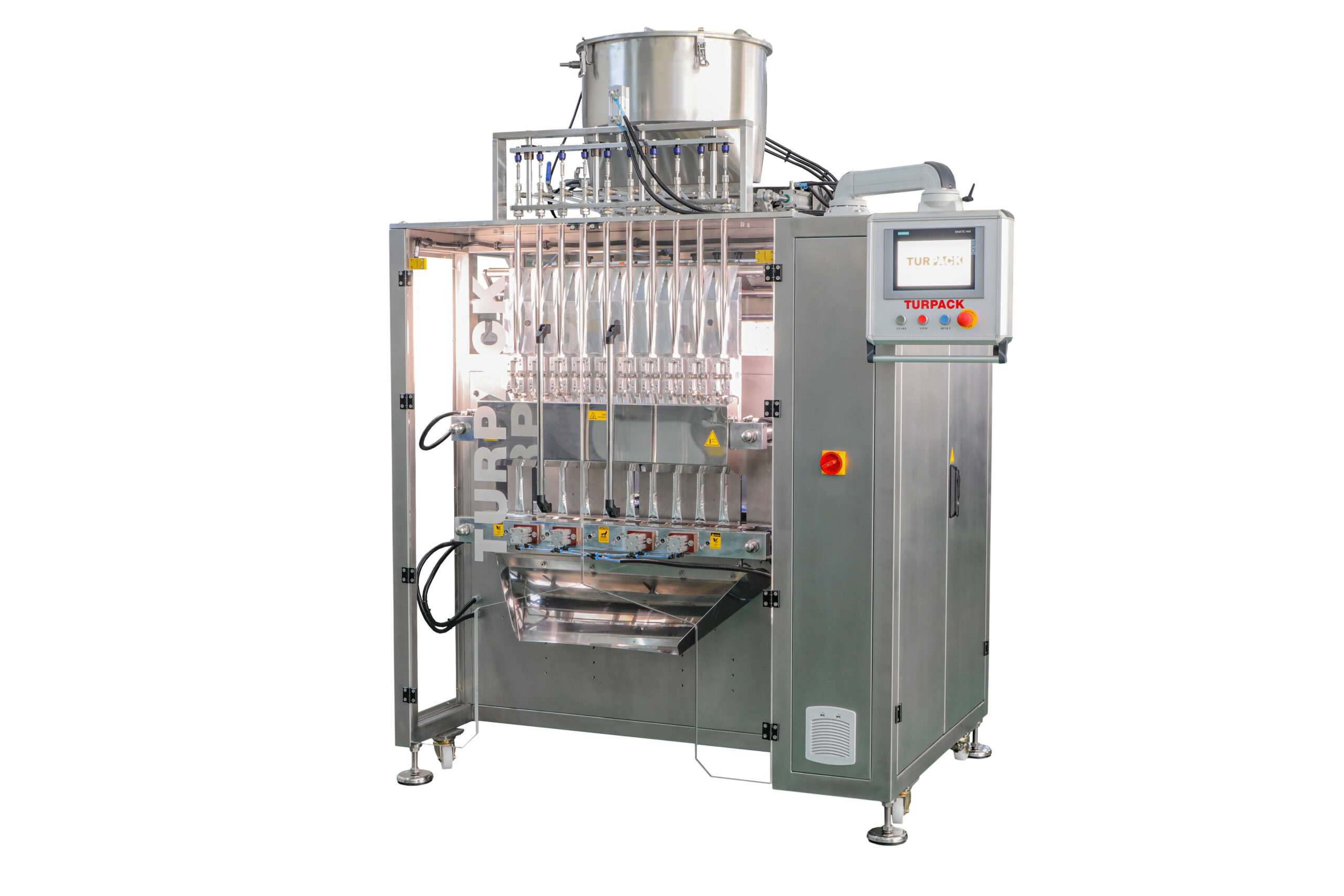 Turpack stick pack machine for powder, granule, and liquid portion packaging