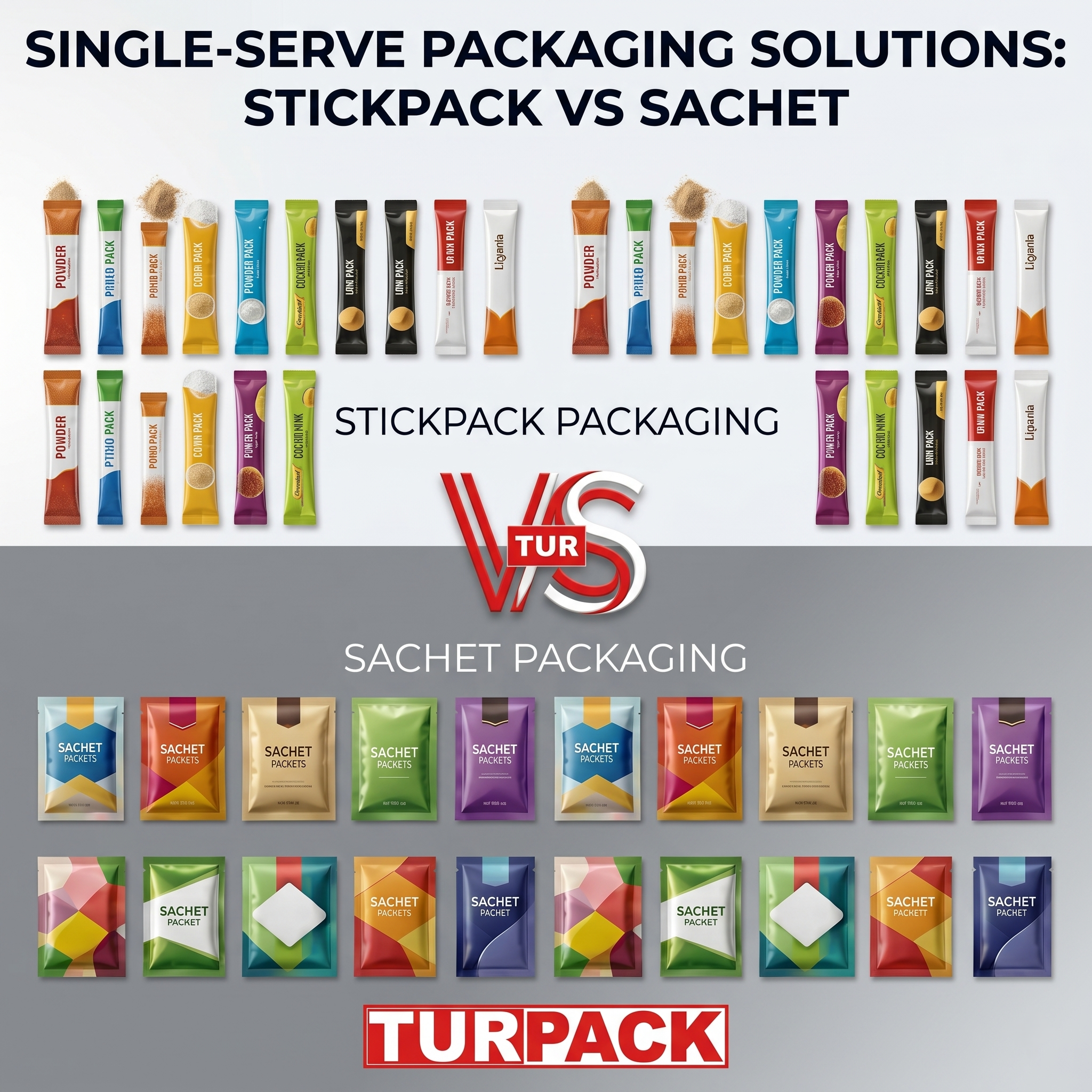 Stick pack vs sachet comparison for powder packaging formats